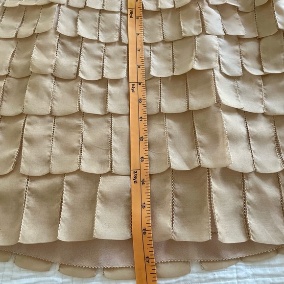 Beige Frilly Mini Skirt from JCrew Collection - Picture 4 of 10